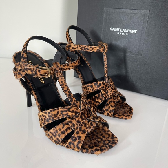 NEW AUTHENTIC SAINT LAURENT TRIBUTE SANDALS - Picture 6 of 16